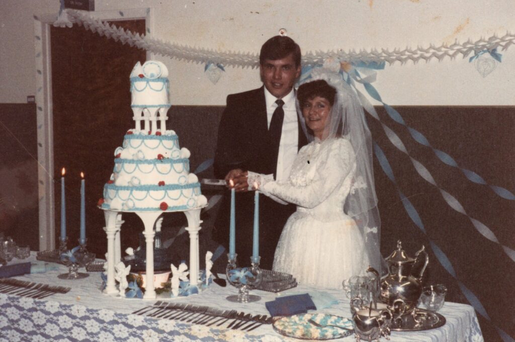 Cutting the cake